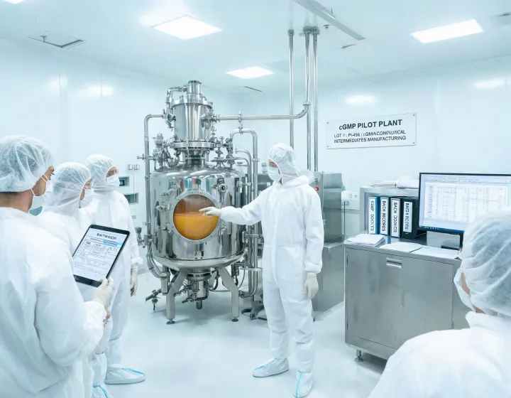 Lonza cleanroom fine chemical pilot plant