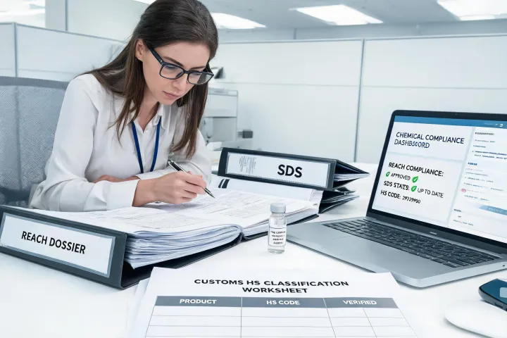 regulatory dossiers and SDS review desk